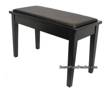 Load image into Gallery viewer, Yamaha piano bench black satin finish with square tapered legs