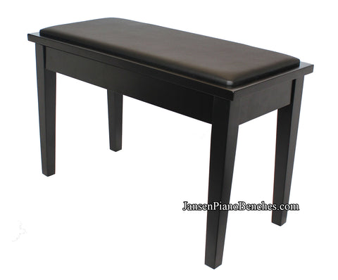 Yamaha piano bench black satin finish with square tapered legs