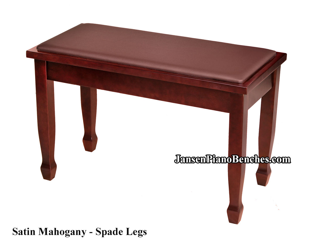 yamaha piano bench mahogany finish spade legs