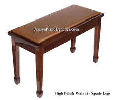Load image into Gallery viewer, yamaha piano bench walnut high polish