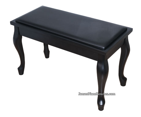 piano bench with curved legs