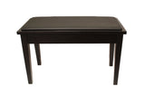 Yamaha Upholstered Piano Bench with Wood Trim and Storage Compartment