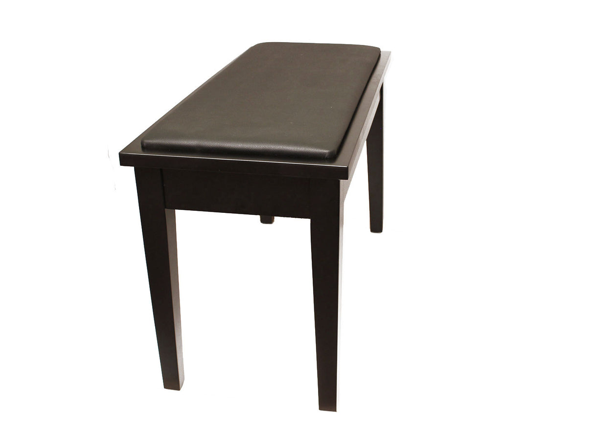 Yamaha Upholstered Piano Bench with Wood Trim and Storage Compartment