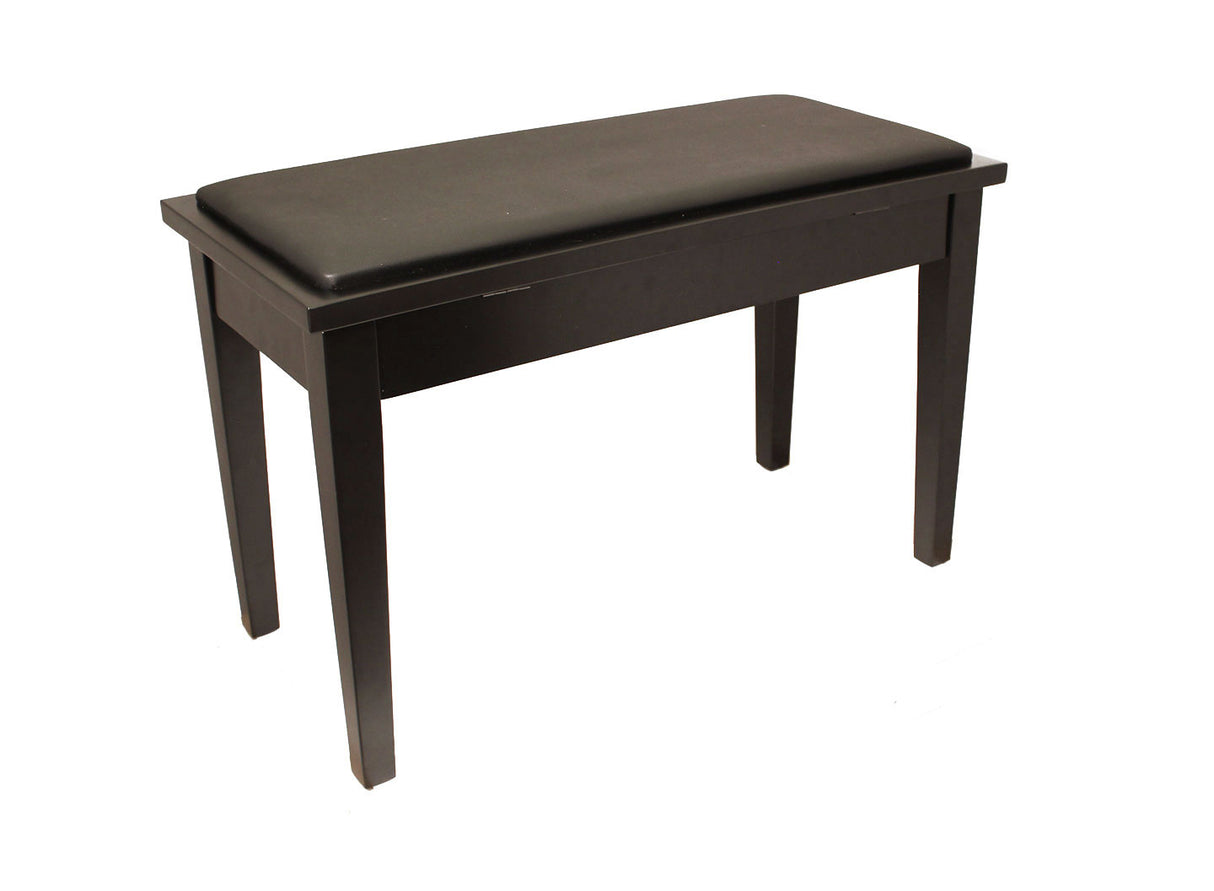 Yamaha Upholstered Piano Bench with Wood Trim and Storage Compartment