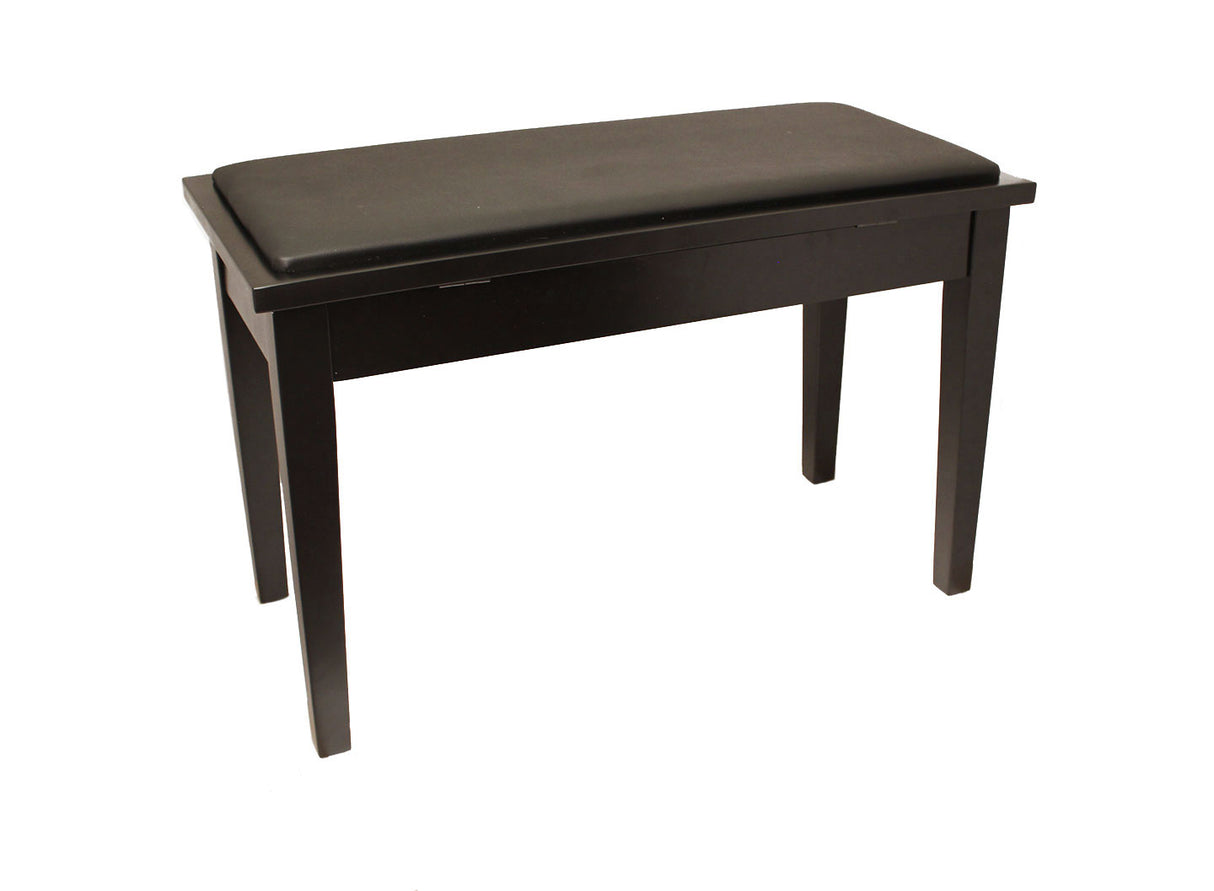 Yamaha Upholstered Piano Bench with Wood Trim and Storage Compartment