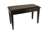 Yamaha Upholstered Piano Bench with Wood Trim and Storage Compartment