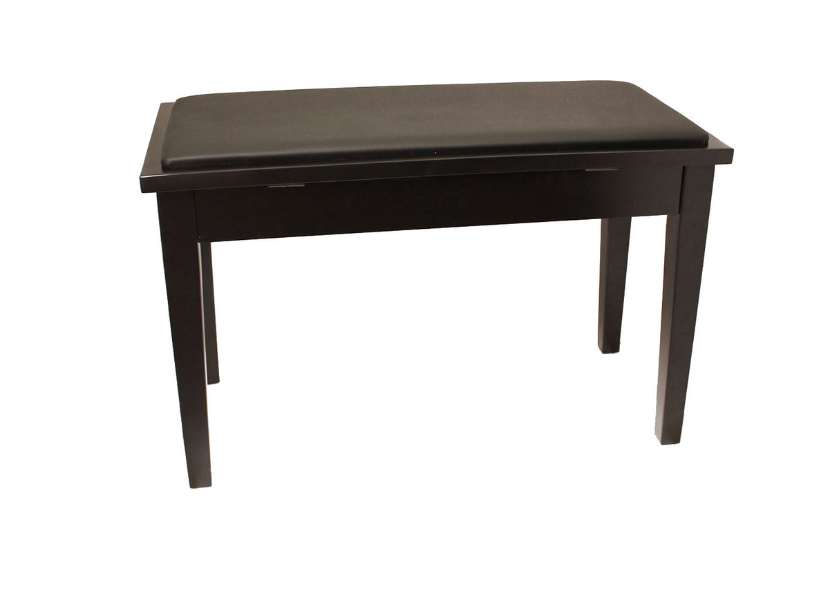 Yamaha Upholstered Piano Bench with Wood Trim and Storage Compartment
