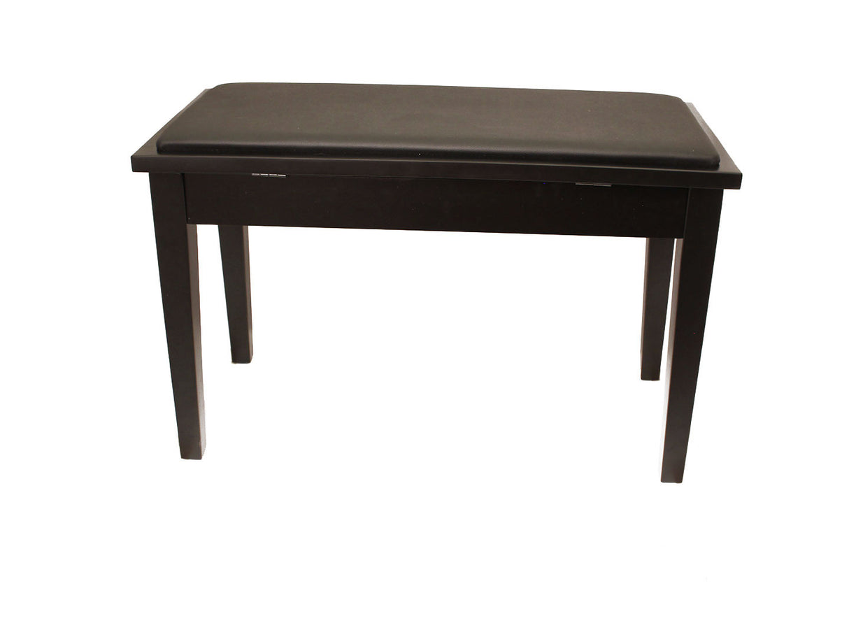 Yamaha Upholstered Piano Bench with Wood Trim and Storage Compartment