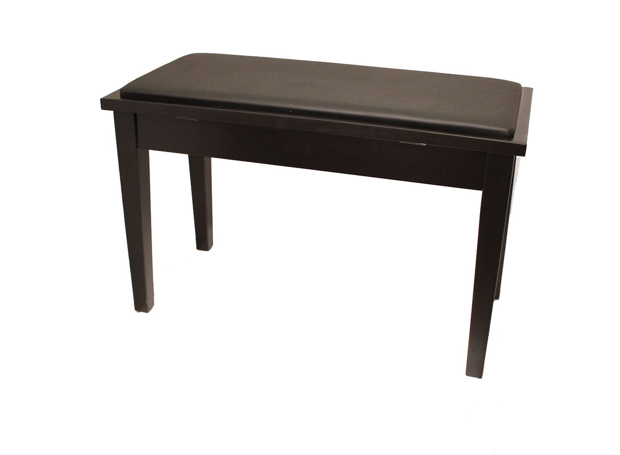 Yamaha Upholstered Piano Bench with Wood Trim and Storage Compartment