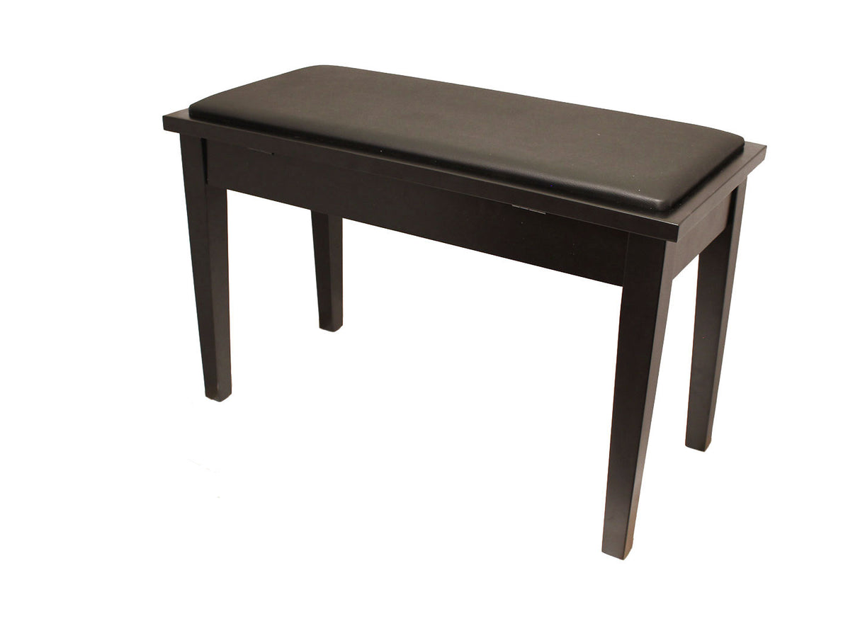 Yamaha Upholstered Piano Bench with Wood Trim and Storage Compartment