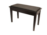 Yamaha Upholstered Piano Bench with Wood Trim and Storage Compartment