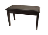 Yamaha Upholstered Piano Bench with Wood Trim and Storage Compartment