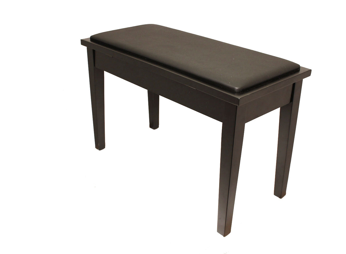 Yamaha Upholstered Piano Bench with Wood Trim and Storage Compartment