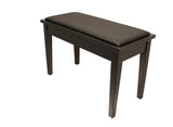 Yamaha Upholstered Piano Bench with Wood Trim and Storage Compartment