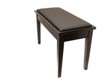 Yamaha Upholstered Piano Bench with Wood Trim and Storage Compartment