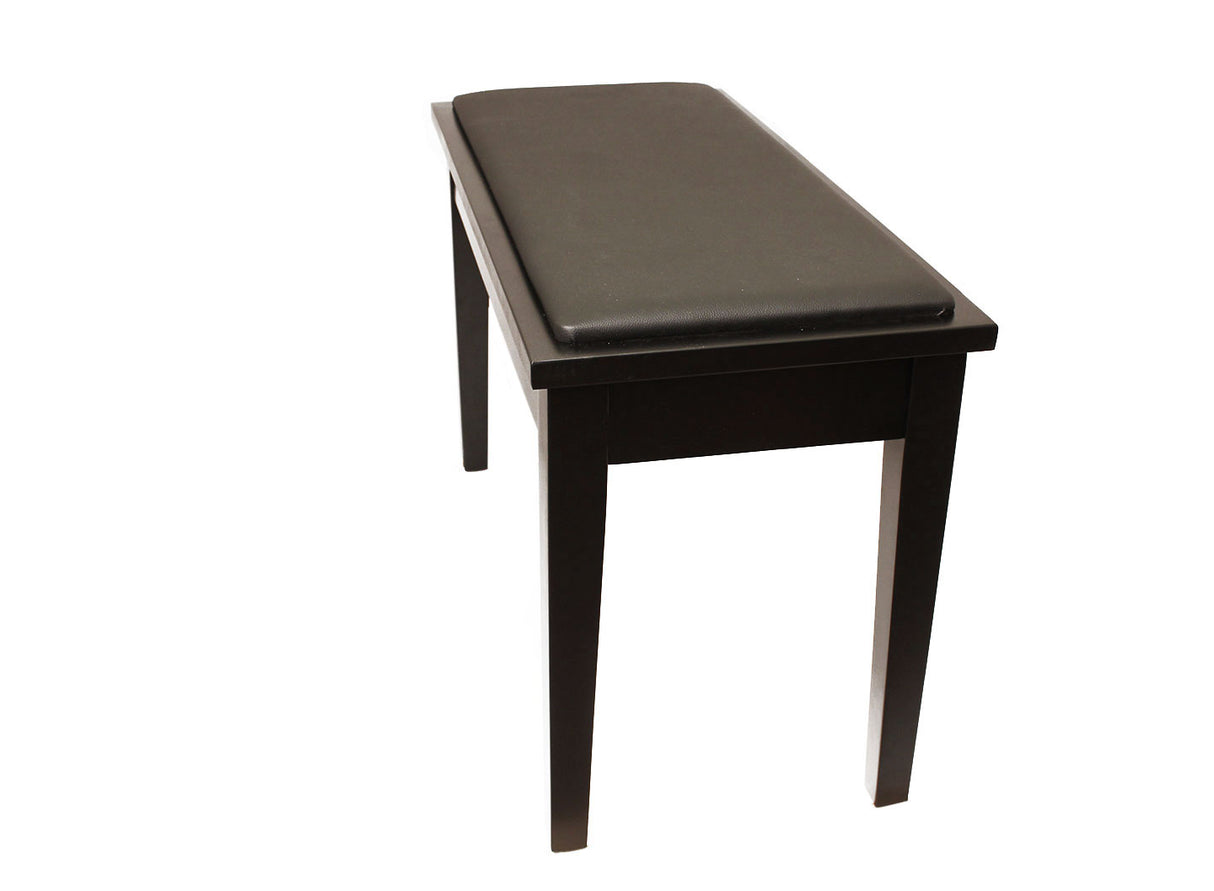 Yamaha Upholstered Piano Bench with Wood Trim and Storage Compartment