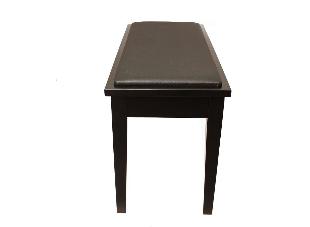 Yamaha Upholstered Piano Bench with Wood Trim and Storage Compartment