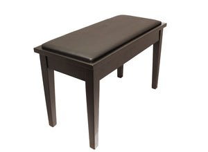 Yamaha Upholstered Piano Bench with Wood Trim and Storage Compartment