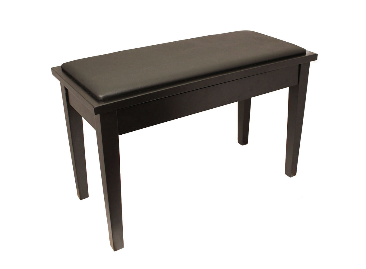 Yamaha Upholstered Piano Bench with Wood Trim and Storage Compartment