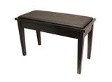 Yamaha Upholstered Piano Bench with Wood Trim and Storage Compartment