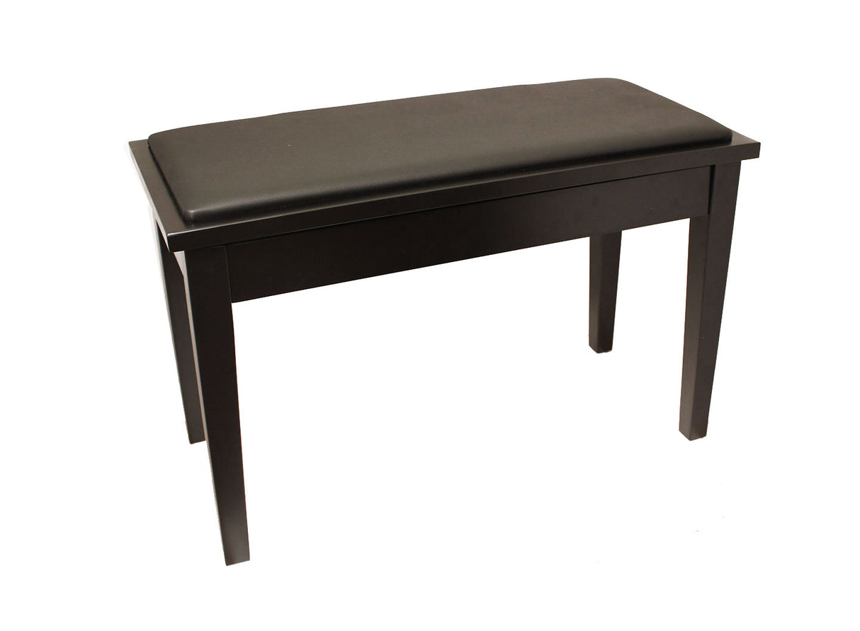 Yamaha Upholstered Piano Bench with Wood Trim and Storage Compartment