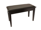 Yamaha Upholstered Piano Bench with Wood Trim and Storage Compartment