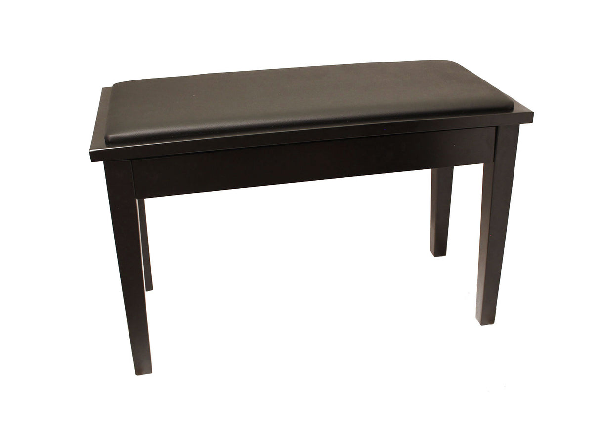 Yamaha Upholstered Piano Bench with Wood Trim and Storage Compartment
