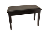 Yamaha Upholstered Piano Bench with Wood Trim and Storage Compartment