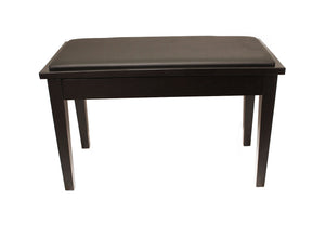 Yamaha Upholstered Piano Bench with Wood Trim and Storage Compartment