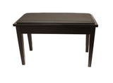 Yamaha Upholstered Piano Bench with Wood Trim and Storage Compartment