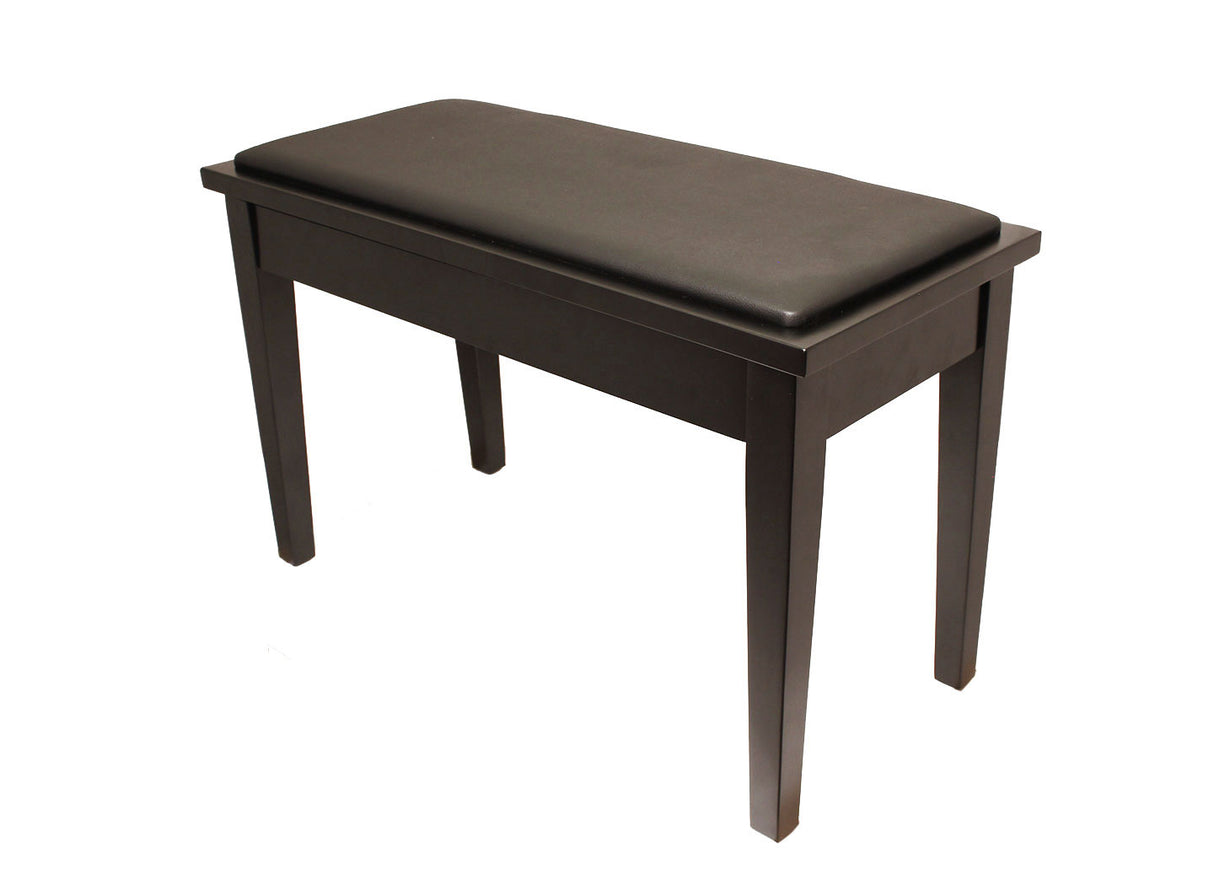Yamaha Upholstered Piano Bench with Wood Trim and Storage Compartment