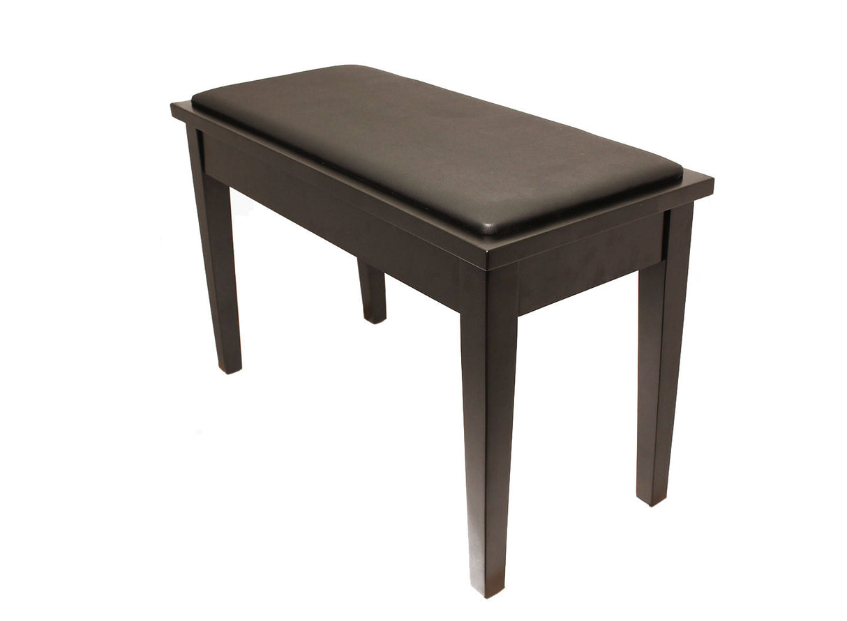 Yamaha Upholstered Piano Bench with Wood Trim and Storage Compartment