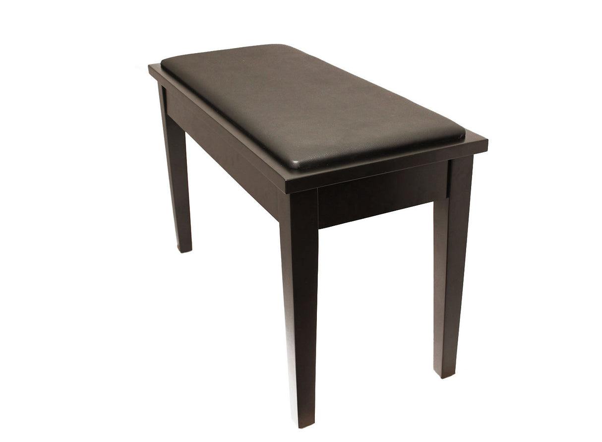 Yamaha Upholstered Piano Bench with Wood Trim and Storage Compartment