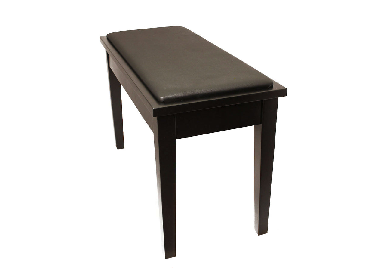 Yamaha Upholstered Piano Bench with Wood Trim and Storage Compartment