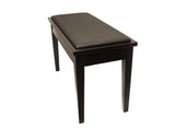 Yamaha Upholstered Piano Bench with Wood Trim and Storage Compartment