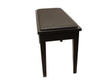 Yamaha Upholstered Piano Bench with Wood Trim and Storage Compartment