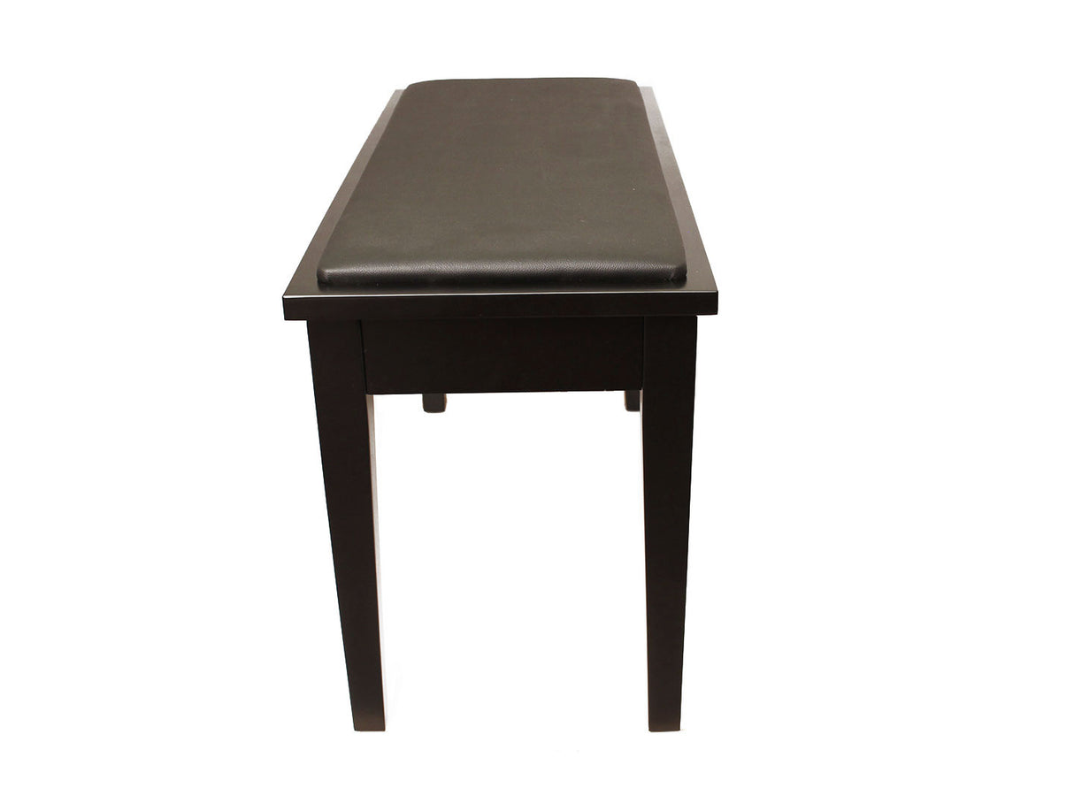 Yamaha Upholstered Piano Bench with Wood Trim and Storage Compartment